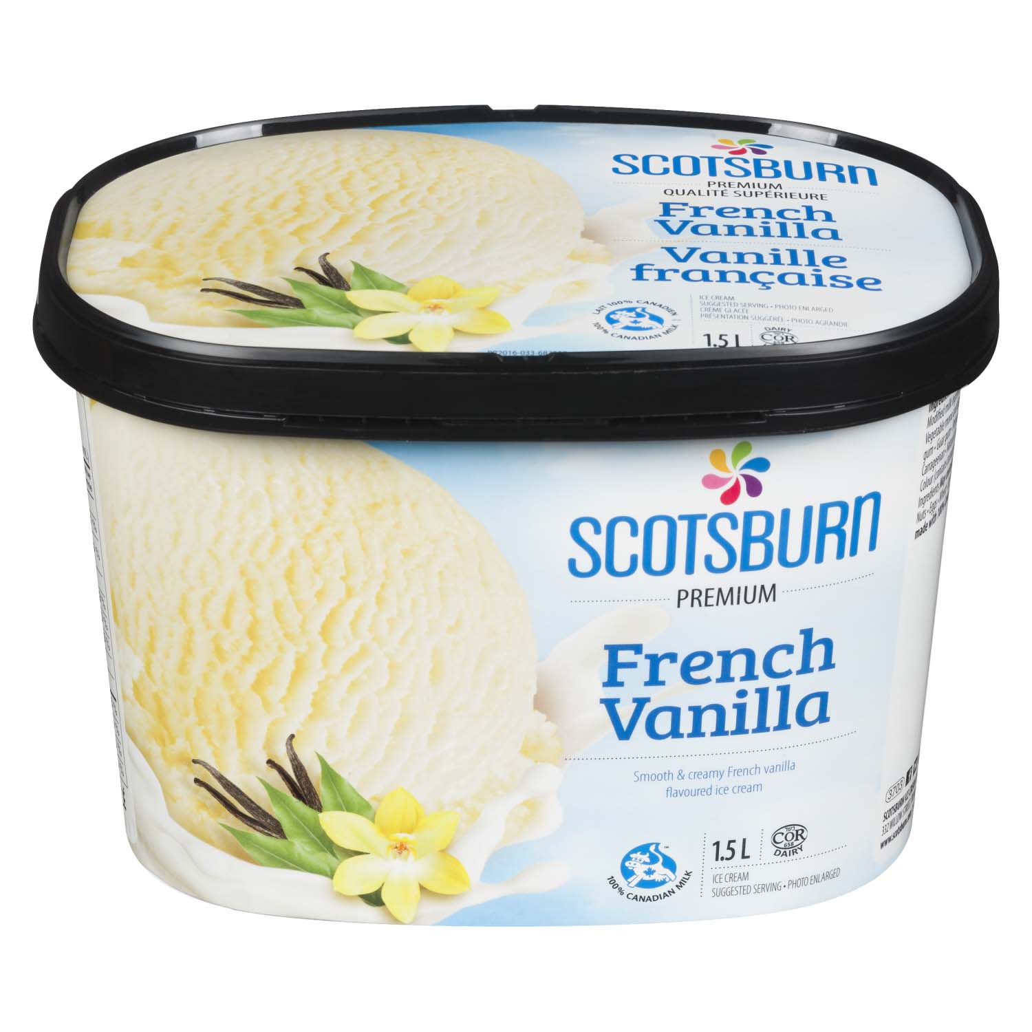 Farmers Scotsburn Ice Cream French Vanilla 1.5 L